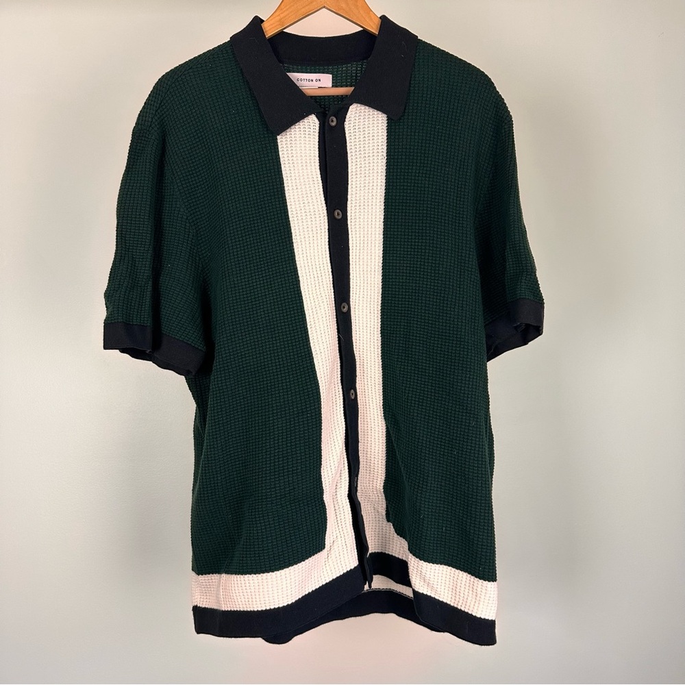 MENS KNITTED STRIPPED CARSIGAN